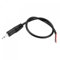 sourcing map 2.5mm Male Plug to Bare Wire Open End TS 2 Pole Mono 3/32 Jack Connector Audio Cable 0.25m, Pack of 4
