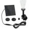 INF Fontana solare fai-da-te, pompa solare per laghetto con 4 stili di fontana Pompa solare per giardino, vasca per uccelli, laghetto, funzione d'acqua fai-da-te