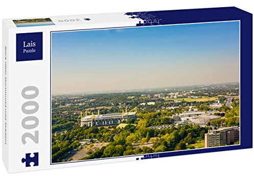 Lais Puzzle Blick über Dortmund und Stadion 2000 Teile