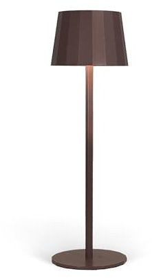 Wilmà Classic, Lampada da Tavolo Senza Fili LED Ricaricabile con Touch Control per Interni ed Esterni, Waterproof Impermeabile IP54, 5200 mAh (Ruggine)