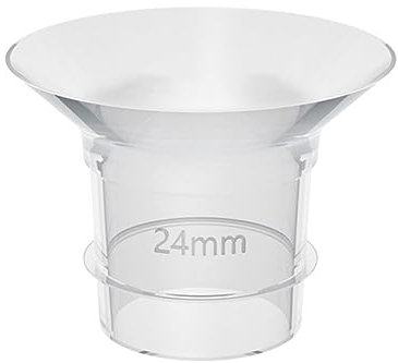 Shienfir Milchpumpe Flansch Einsatz, 13/15/17/18/19/20/21/24mm Tragbare Silikon Flansch Einsatz BPA Free Food-Grade Materialien Milchpumpe Teil Leicht zu reinigen Milchpumpe Abdeckungen Milch Sammler