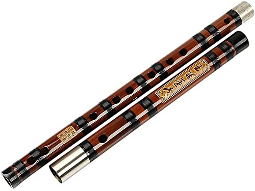 Bassflöte spielen Professionelle Bambusflöte Anfänger Test Level Flöte Musikinstrument Dizi(Color:G)