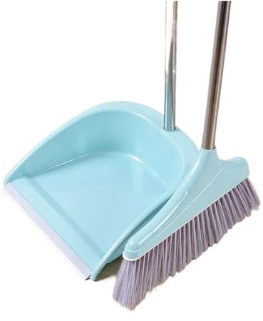 Herramientas De Limpieza De Escoba Inteligente, Escurridor De Suelo, Recogedor, Barrido For El Hogar, Mejoras For El Hogar, Barredora, Recolector De Basura Rosa Escobas de Mano (Color : Sky Blue)