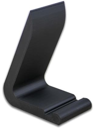Naturalspring ® Schallplattenständer | Minimalistisch, Retro | LP Aufsteller, Vinyl Aufbewahrung (Schwarz)