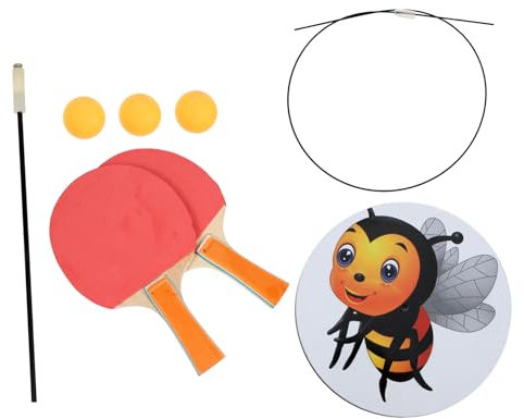 Yardwe 1 Set Tischtennis Trainer Set Elastischer Tennis Trainingsschläger Tischtennis Trainingstisch Zuggerät Sportspielzeug Kinderspielzeug Sport Trainingsschläger Sportschläger