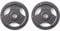 Phoenix Fitness Cast Iron Olympic Weight Plates - 2-Inch Free Weight Plate for Barbell Dumbbell Bars, Weightlifting & Strength Training at Home Gym - Pair, 10kg