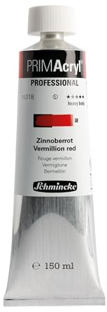 Schmincke PRIMAcryl Professional Zinnoberrot 150 ml Tube, 13 318 019
