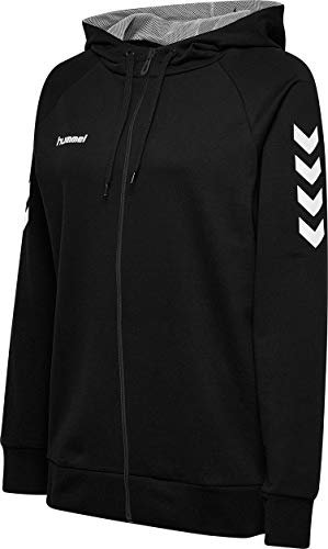 Hummel Damen Hmlgo Cotton Zip Hoodie Kapuzenpullover, Black, L EU
