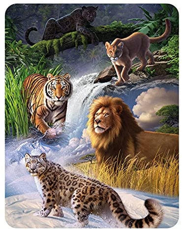 3D LiveLife Magnet - Big Cat Expedition from Deluxebase. Lenticular 3D Jungle Fridge Magnet. Magnetic decor for kids and adults with artwork licensed from renowned artist, Jerry LoFaro
