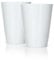 Mahlwerck Kaffeebecher Solo aus Porzellan, Latte Macchiato oder Cappuccino Tasse, Becher ohne Henkel, 2er Set, 370ml, weiß