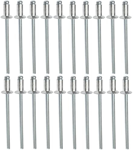 AERZETIX - C48245 - Lot de 20 Rivets aveugles à tête fraisée Ø3x6mm - aluminium/acier - DIN 7337 - rivet pop à rupture de tige
