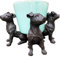 Darthome Dog Pot Feet Set Of 3 Resin Puppy Animal Plant Planter Stands Risers Holder Gift
