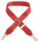 Schultergurt für Handtasche Laptoptasche - Rot [Metallfarbe: Gold] - Länge verstellbar 89-142 cm - Breite 3,8 cm - Ersatz Gurt Band Schulterriemen Strap Umhängegurt für Laptoptasche