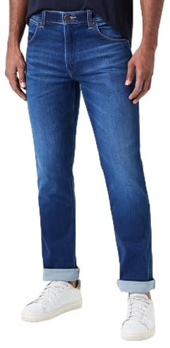 Wrangler Men's Greensboro Jeans, Blue Jam, 38/30