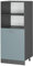 Vicco Armario para Horno Empotrado R-Line, Gris Azulado/Antracita, 60 cm