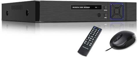 JUSTOP 4 Channel CCTV DVR Recorder, 1080P H.265 Video Recorder for CCTV Security Camera System, Remote Smartphone Access, Smart Playback, Motion Detection, Email Alert (4 CH - 1TB HDD)