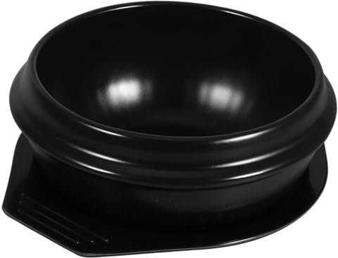 Amosfun Korean Steamed Egg Pot Soup Cooking Ceramic Bowl Large Pot for Cooking 1500ml Easy to Serve