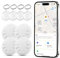 Air Tag Lot de localisateurs de clés intelligents pour Apple Find My (iOS uniquement), localisateur d'articles Bluetooth adapté pour clés, sacs, valises, portefeuilles, animaux de compagnie, (Htag 4P)