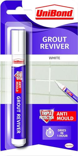 2xUniBond Grout Reviver for Walls (Pen) 7ml Ice White (351351)