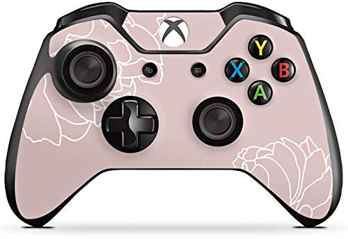 DeinDesign Skin kompatibel mit Microsoft Xbox One Controller Folie Sticker Blumen Malerei rosa