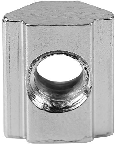 Tuerca de Perfil de Aluminio de 50 Piezas/Lote, Tuercas en T Cuadradas de Bloque de Tuercas con Ranura en T Deslizante de Acero Al Carbono Recubierto de Níquel para(European standard 20 type-M5)