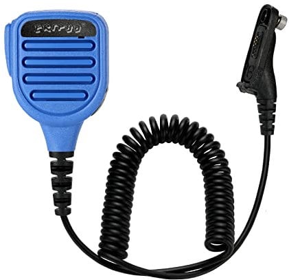 ERIPHA Shoulder Mic Speaker Compatible with Motorola XPR 7550 7550e 6550 Waterproof IP56 Two Way Radio Speaker Microphone with 3.5mm Jack (Blue)