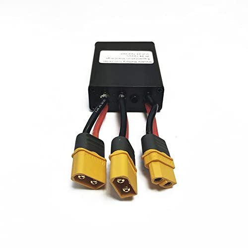 Oniissy 24V 36V 48V 52V 60V 72V 30A Ebike Dual Battery Connector Adapter Switcher Module for Two Batteries in Parallel Equalization Module Increase Battery Capacity