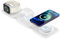 SUTOUG 3 in 1 Kabelloses Ladegerät Magnet Ladestation mit 18W Schnell Adapter für iPhone 14/13/12 Serie, Samsung Note/Mate/Pixel /S20/S21 Serie, AirPods Pro/3/2, Apple Watch 2/3/4/5/SE/6/7/8-Weib