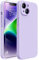 Miracase Designed for iPhone 14 Case, [Upgraded Wrap-around lens Protection], with 1 Pack Screen Protector, Full-body Cover Shockproof Liquid Silicone Case, 6.1 Inch (Aqua Purple)