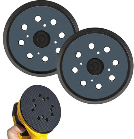 Platorello Strappo 125 mm, MIYUANGKJ 2 Pezzi Levigatura per Lucidatura ad Alta Velocità, Levigatrice a Disco e Secco