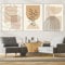 Abstrakte LeinwandBilder,Beige Kunstdruck Poster,moderne Kunst Abstrakte Poster Set,Für Wohnzimmer Wanddekoration Ungerahmt (B, 3x50x70cm, Ungerahmt)