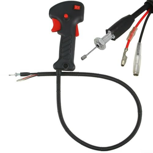Interruttore con manico per decespugliatore, interruttore con manico per decespugliatore, cavo di innesco dell'acceleratore, accessori per decespugliatore, adatto per tosaerba, decespugliatori