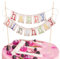1 Stück Geburtstag Wimpelkette Tortendeko Happy Birthday Tortenstecker Set Cake Topper Banner Schön Kuchentopper Glänzend Sterne Cake Topper Für Kuchen Dekoration(Mehrfarbig)