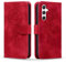 Vaitasy Custodia per Samsung Galaxy A55 Cacciatore di sogni Pelle PU Custodia con Magnetica Supporto Funzione Portafolio Cover per Galaxy A55 Rosso Dreamcatcher