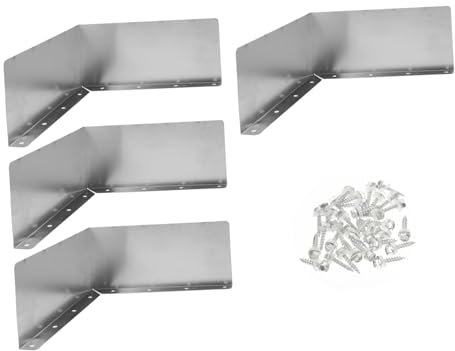 WHAMVOX 4pcs Roof Rainwater Diverter Roof Diverter Splash Guards Concrete Splash Block for House Gutter Parts Gutter Splash Guard Gutter Kit for Shed Aluminum
