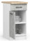 BDW - Küchenschrank Weiß/Beton - Schrank Küche - mit Arbeitsplatte, Tür, Schublade - Schrank 40 cm breit, 85 cm hoch - Küchenschränke Einzeln, Küchenmöbel Einzelteile