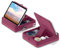 KDD Soporte de Tableta con Almacenamiento, Soporte de Tablet para Cama, Soporte iPad Ajustable Angulo con Soporte de Aguja Compatible con iPad Pro, Air, Mini, Book, Phone y Tableta, Morado (4-13 )