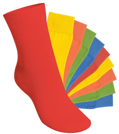 Footstar EVERYDAY! 10 Paar Kinder Socken Klassische wadenhohe Strümpfe für Mädchen & Jungen