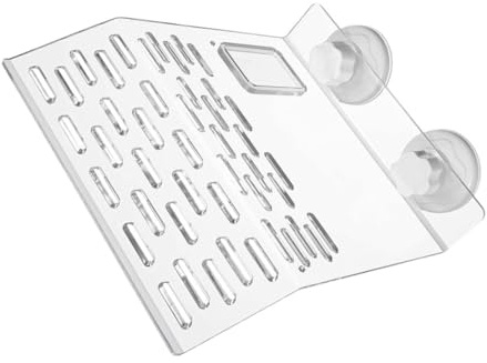 Abaodam Transparente Acryl Schildkröten Plattform mit Saugnäpfen Schwimminsel für Aquarium Kletterterrasse für Schildkröten und Wasserschildkröten Einfach zu Befestigen Geeignet für