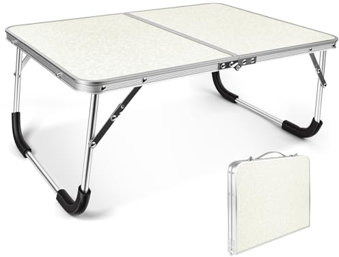 Aomig Campingtisch Klappbar, Kleiner Klapptisch, Tapeziertisch Tragbar Multifunktionstisch, Frühstückstabletts Klappbar Faltbar, Lapdesks Outdoor Indoor Garten Festivalls Märkte (60 x 40 x 27 cm)