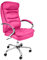 TPFLiving Bürostuhl Schreibtischstuhl ergonomisch XXL bis 210kg Drehstuhl Queens - Schwerlast Computerstuhl Modern aus Kunstleder mit abgebremsten Rollen - Belastbar bis 210kg - Rosa
