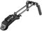 NICEYRIG 15mm Shoulder Pad Rig Support System Kit with QR Baseplate 15mm Rod Clamp Rosette Handle Grips for DSLR DV Video Camera Camcorder