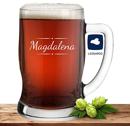 Deitert Bierseidel mit Name oder Wunschtext, Leonardo Bierkrug 0,5l inkl. Gravur, individuelles Geschenk, personalisiertes Bierglas, Motiv Verzierung03
