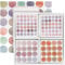 NOGAMOGA Runde Punktaufkleber, 100 Blätter 2600pcs 8mm/15mm Bunte Klebepunkte, Punkte zur Farbcodierung, Runde Aufkleber für Kalender, Planer und zum Basteln - Aquarell