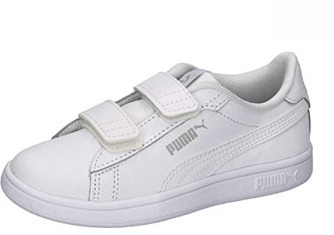 PUMA Smash 3.0 L V PS, Sneaker, White Cool Light Gray, 29 EU