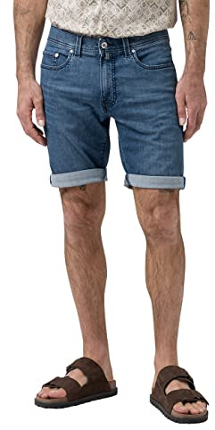 Pierre Cardin Herren Lyon Bermuda Jeans-Shorts Futureflex Denim