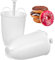 CATIEBYE 2pcs Doughnut Maker Tool Hand-squeezed Dessert Baking Mould Compact and Portable Baking Equipment for Homemade Donuts for Family Fun and Parent Interaction