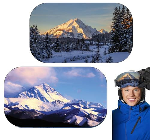 ZWWOGE 2er Set Skibrille Schutzhülle, Skibrillenschutz,Mikrofaser Goggle Cover für Ski & Snowboard, Schutz vor Kratzern & Staub, Ideal für Reisen & Après-Ski
