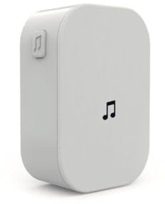 FABENIC Enway Smart Doorbell HD Wireless Video Doorbell with Chime, PIR Motion, Night Vision, 2 - Way Audio, Battery Powered (Small White)