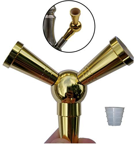 FlyCol Schlauch Adapter | 1 zu 2 Verteiler (Gold)